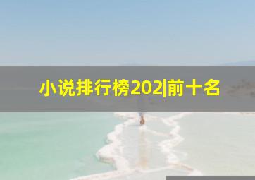 小说排行榜202|前十名